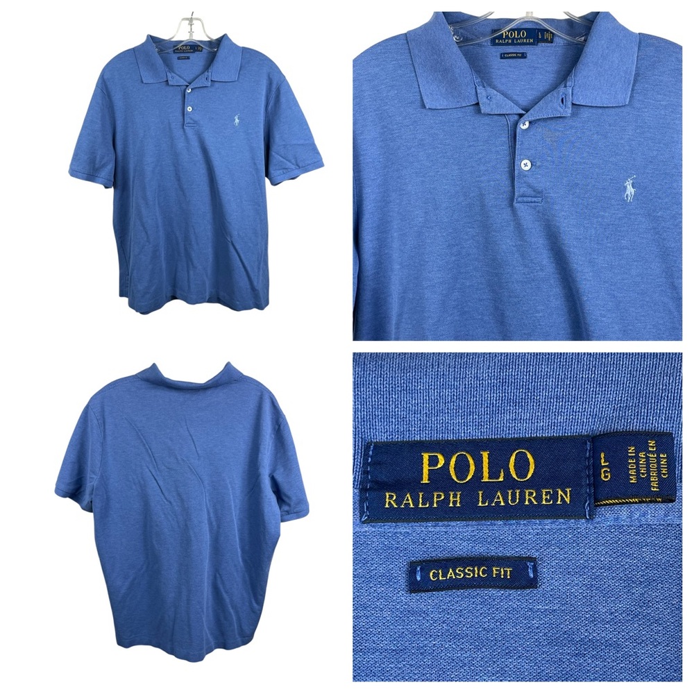 Men's Polo Ralph Lauren Classic Fit Cotton/Elastane‎ Blend Polo Large 0125